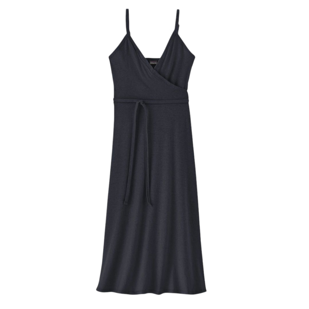 NWT Patagonia Sleeveless Wrap Dress | Large | Pitch Blue | Hemp Organic Cotton